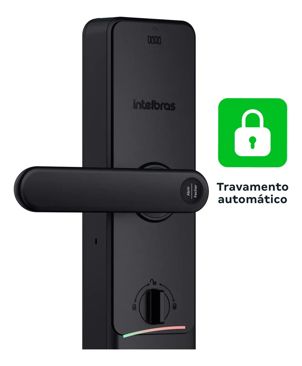 Vista interna da MFR 3000 V com destaque do anúncio ao travamento automático